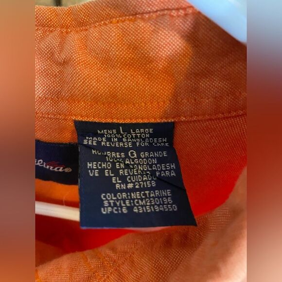 Catalina orange button down - Picture 6 of 7